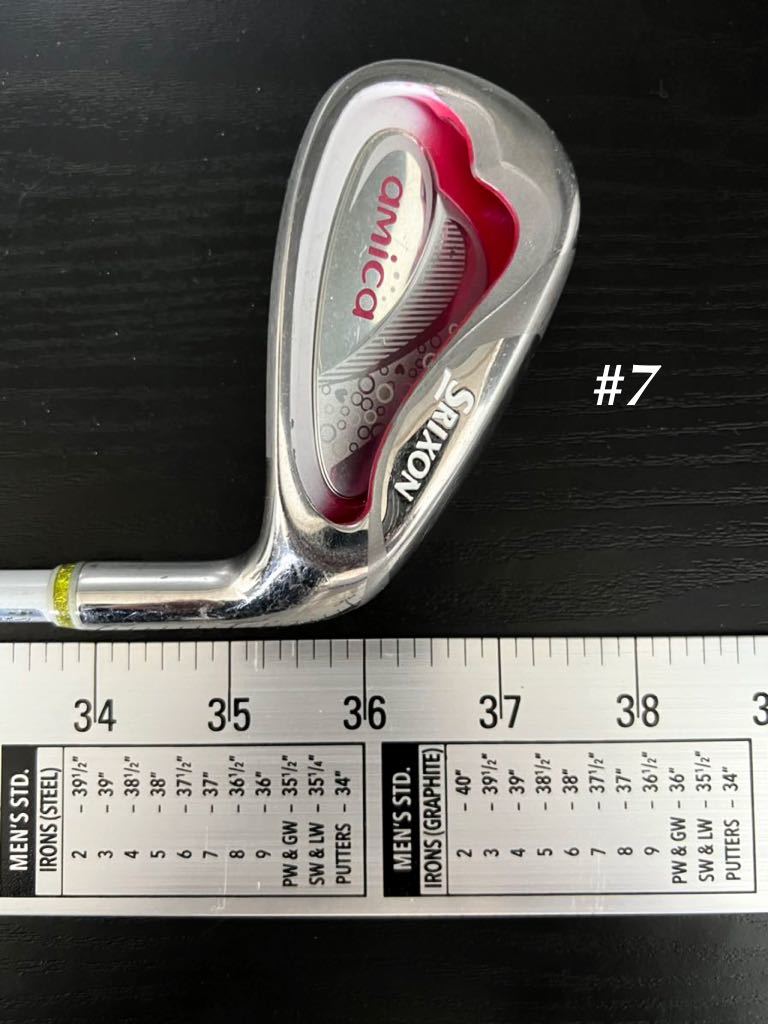 ☆人気☆ SRIXON amica レディース アイアン セット FLEX L #7〜SW 5本