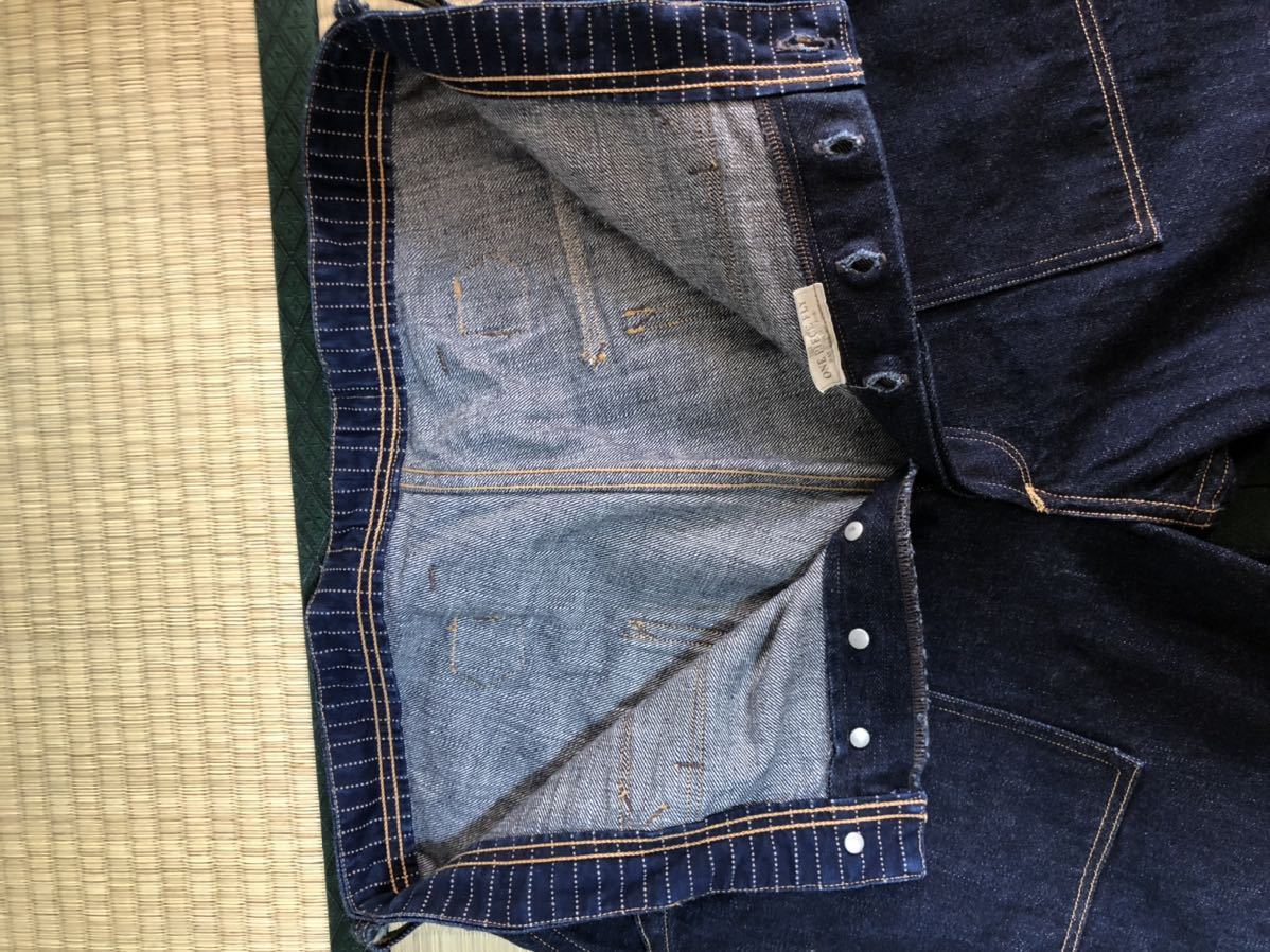 美品FREEWHEELERSフリーホイーラーズ ロングショアマン14ozINDIGODENIM