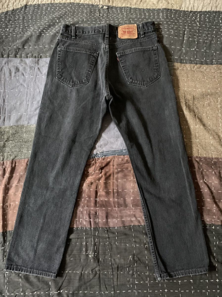 美品 2002年製 levi's 505 ブラック W34 L30 USA製 アメリカ製 後染