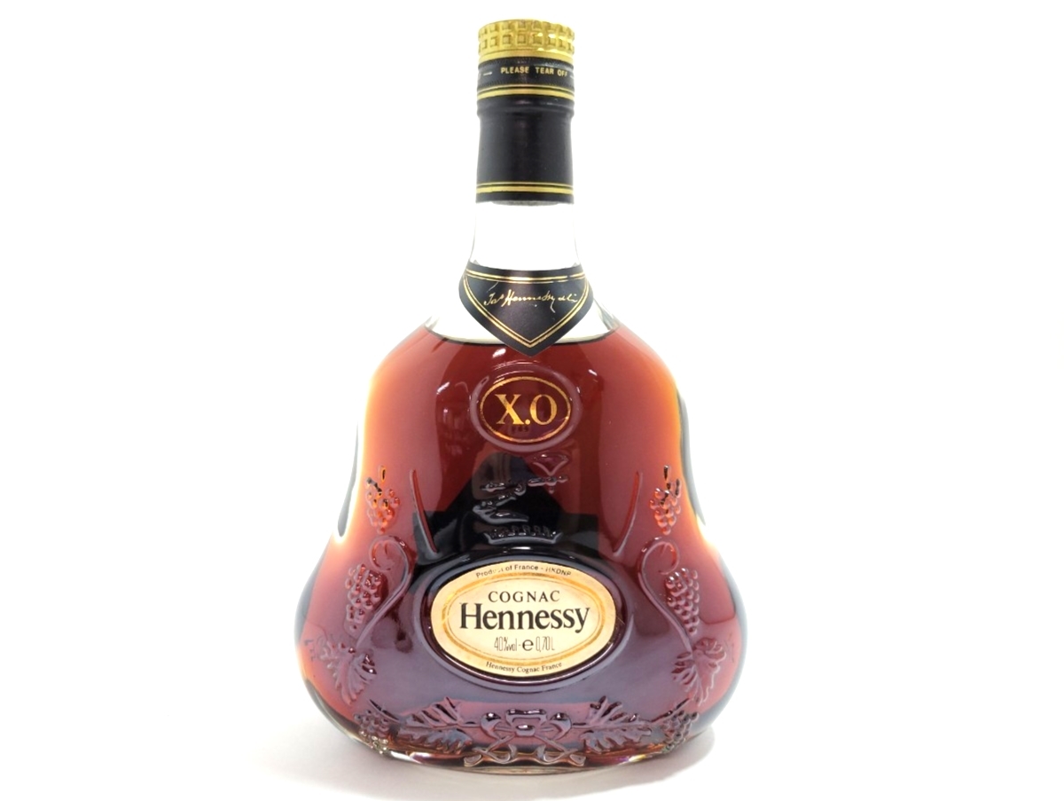 注目のブランド ヘネシーXO 未開栓 Hennessy クリアボトル 金キャップ ...