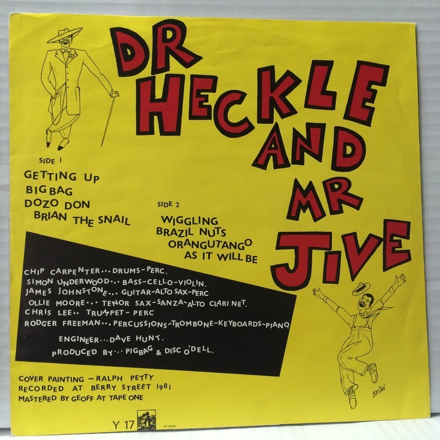 洗浄済 LP Pigbag Dr Heckle And Mr Jive Holland盤_画像3