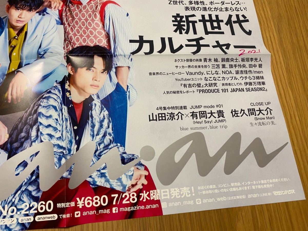 メール便不可】 anan 非売品ポスター SixTONES abamedyc.com