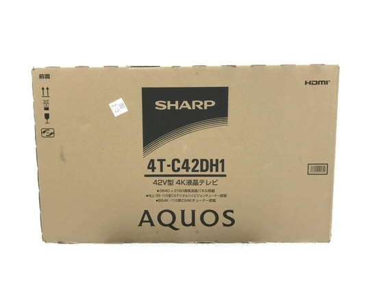 SHARP 4T-C42DH1 AQUOS アクオス 4K 液晶テレビ 42V型 家電 TV