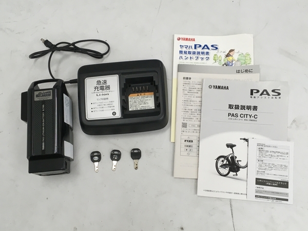 YAMAHA PAS CITY C PM20CC 電動アシスト付き自転車 20インチ サイクリング パス ヤマハ 訳有 楽直 W6172341_画像10