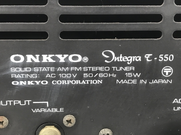 【1円】 ONKYO T-550 チューナー 音響 機材 オンキョー ジャンク N6095339_画像9
