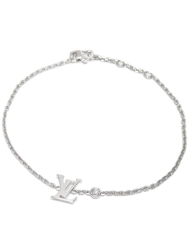 美品 【Louis Vuitton】ルイヴィトン『K18WG ブラスレ イディール ブロッサム LV』Q95581 ブレスレット 1週間保証 ブレスレット、バングル 美品 【Louis Vuitton】ルイヴィトン『K18WG ブラスレ イディール ブロッサム LV』Q95581 ブレスレット 1週間保証 ブレスレット、バングル