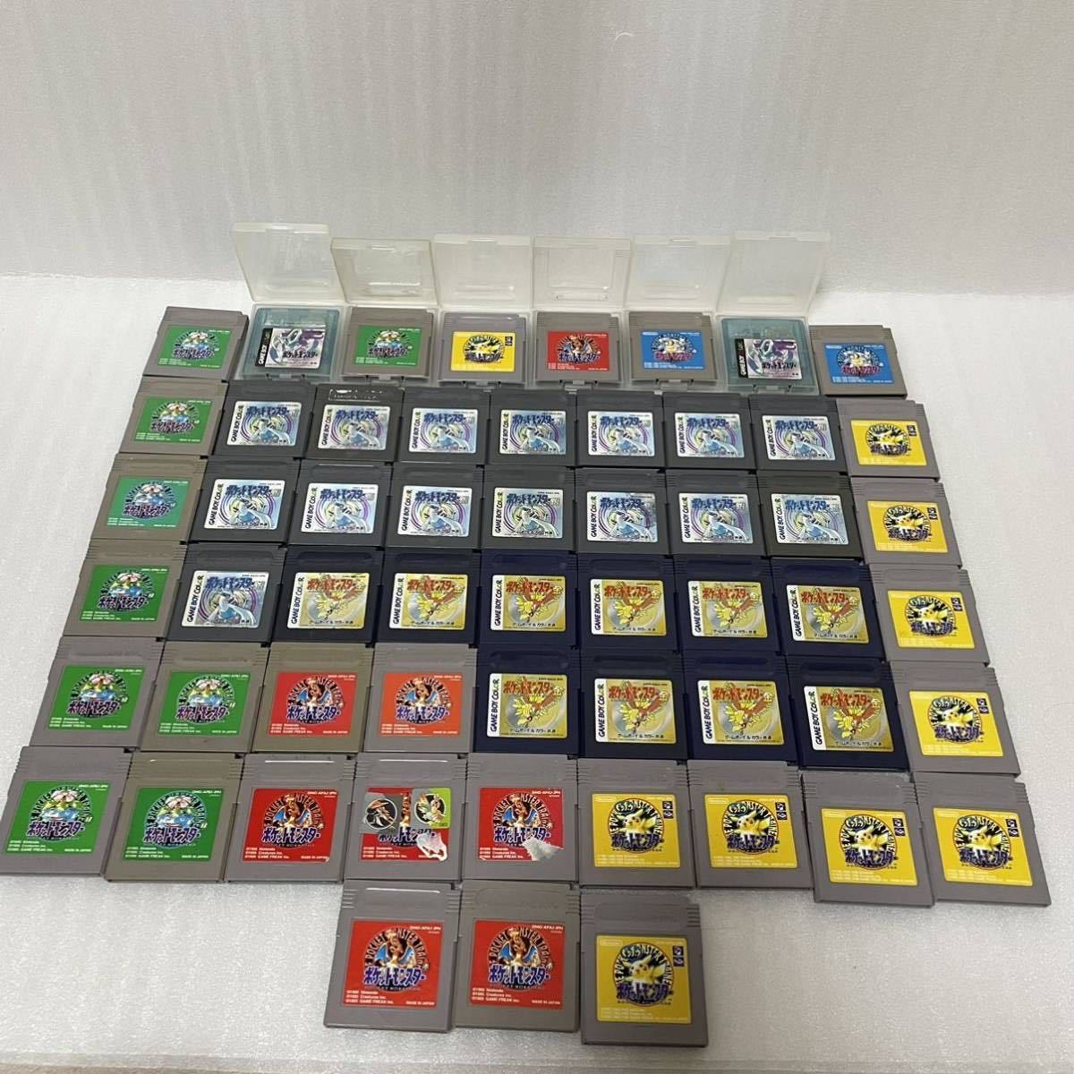 動作未確認☆ ゲームボーイ ポケットモンスター まとめ売り 56本 銀 金