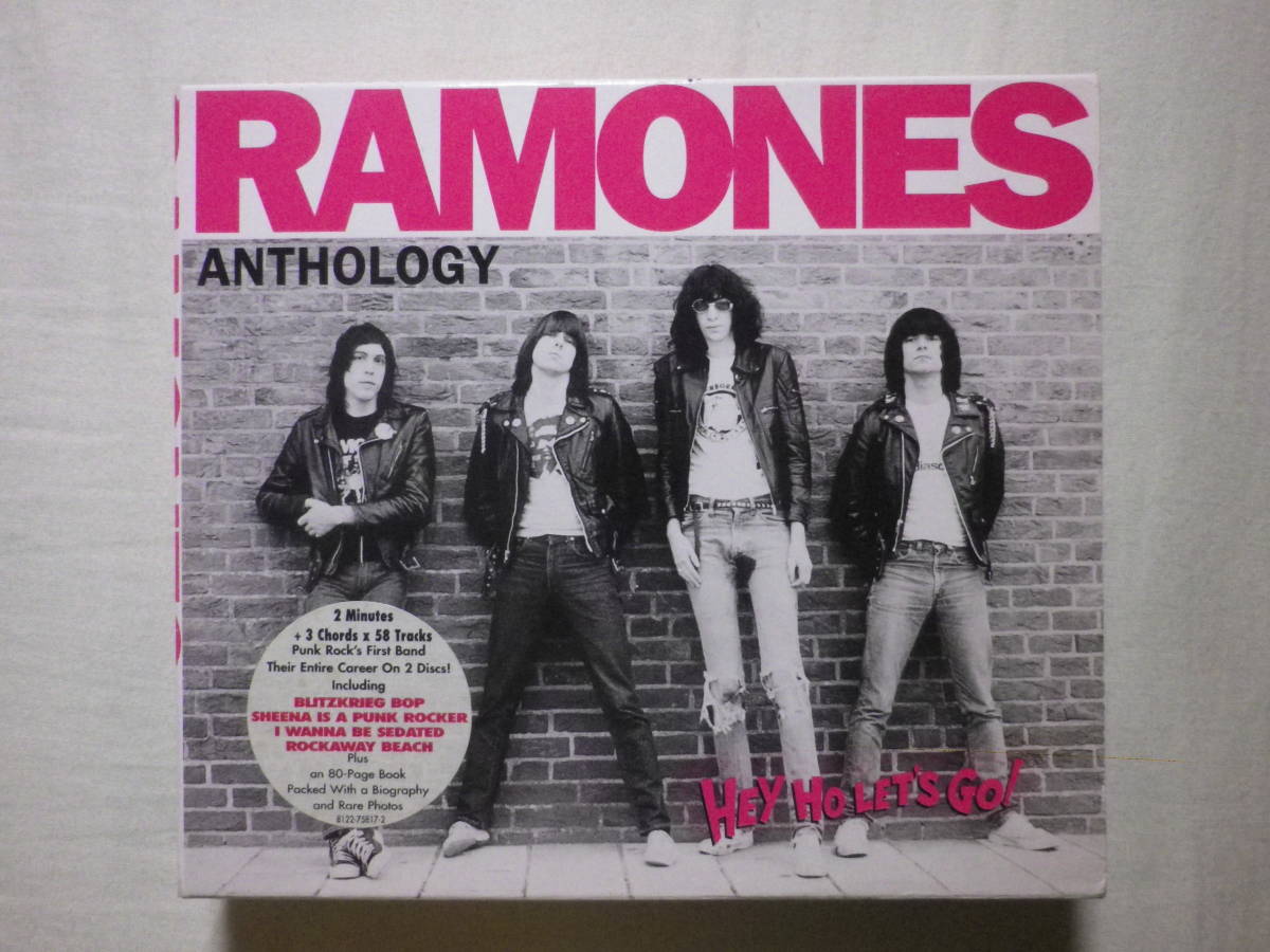 『Ramones/Hey Ho Let’s Go～The Anthology(1999)』(WARNER ARCHIVES/RHINO 8122-75817-2,ドイツ盤,2CD,ブックレット付)_画像1