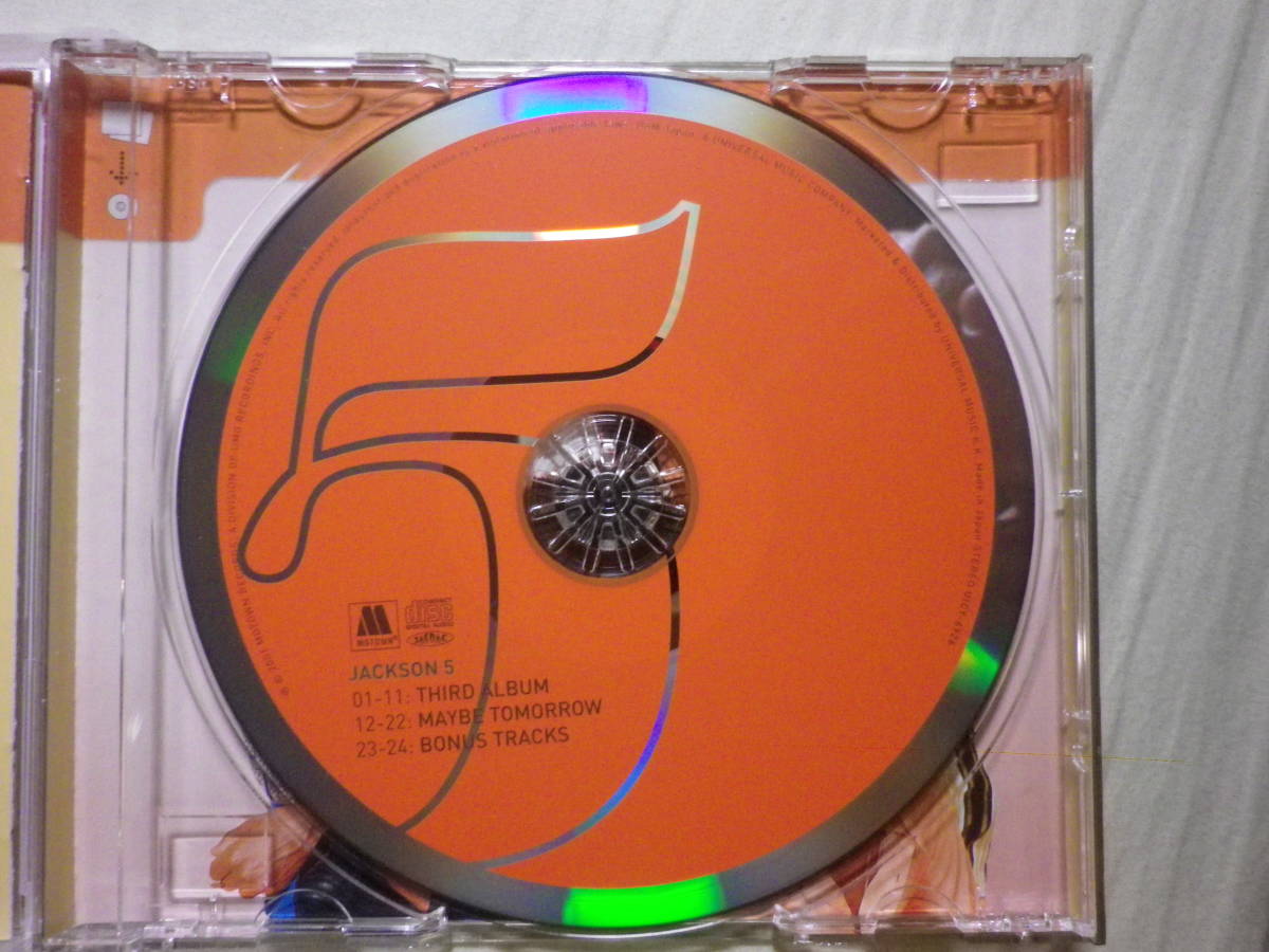 リマスター盤 『Jackson 5/Third Album ＆ Maybe Tomorrow(2007)』(2007年発売,UICY-6926,国内盤帯付,歌詞付,I'll Be There)_画像3