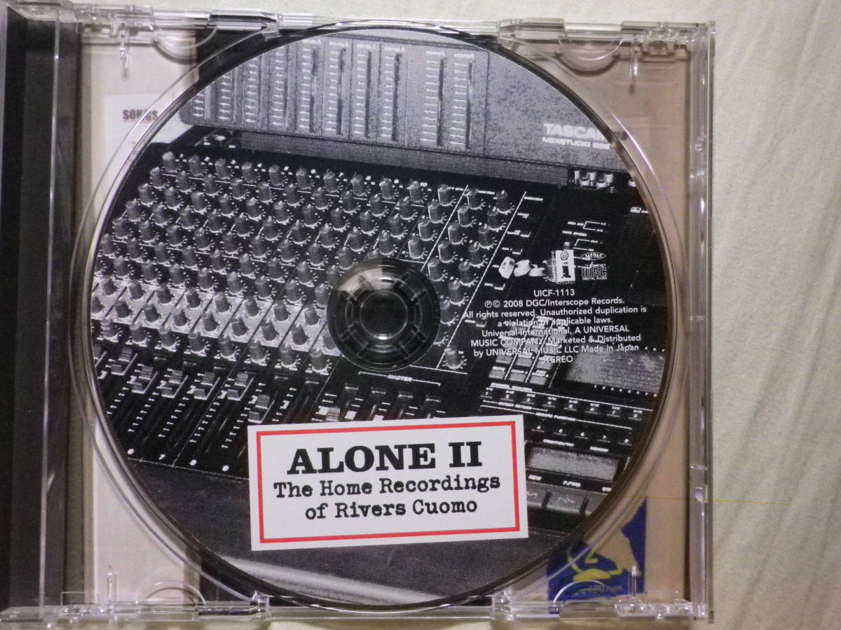 『Rivers Cuomo/Alone Ⅱ～The Home Recordings Of Rivers Cuomo(2009)』(2009年発売,UICF-1113,国内盤帯付,歌詞対訳付)_画像3