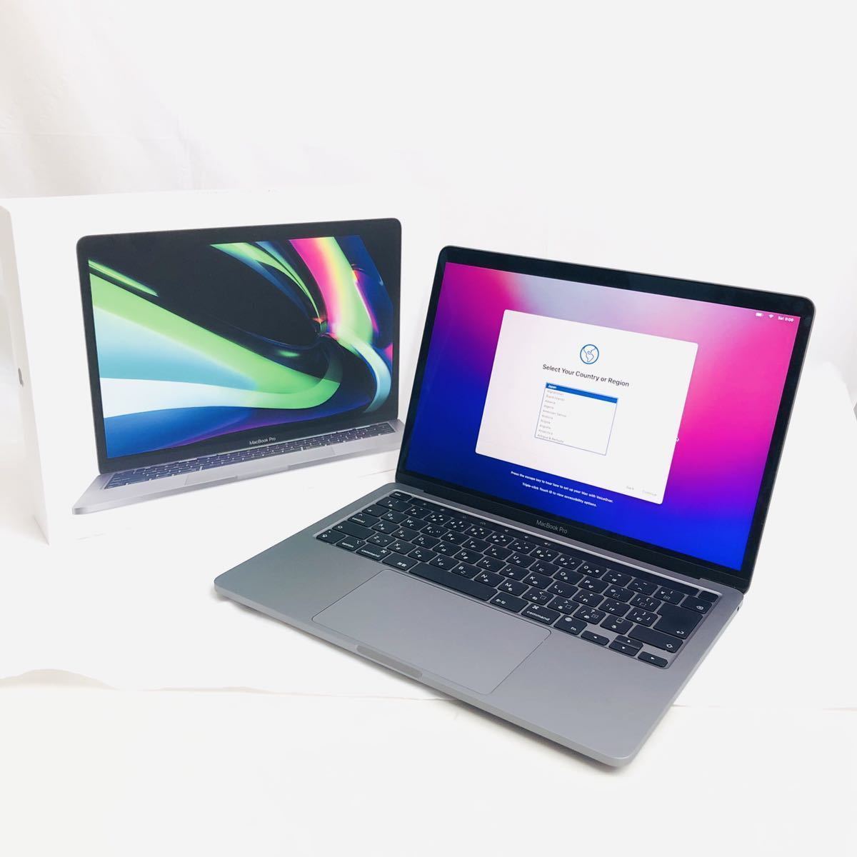 1円 極 美品 Apple MacBook Pro 13インチ 2020モデル M1 A2338 MYD82J