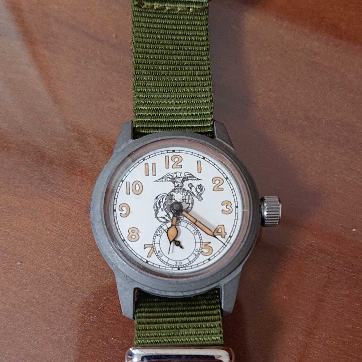 BULOVA ブローバ ミリタリーウォッチ アメリカ海兵隊支給ウォッチ アンティーク手巻き時計 稼働品 ブライトリング軍用時計など好きな方へ