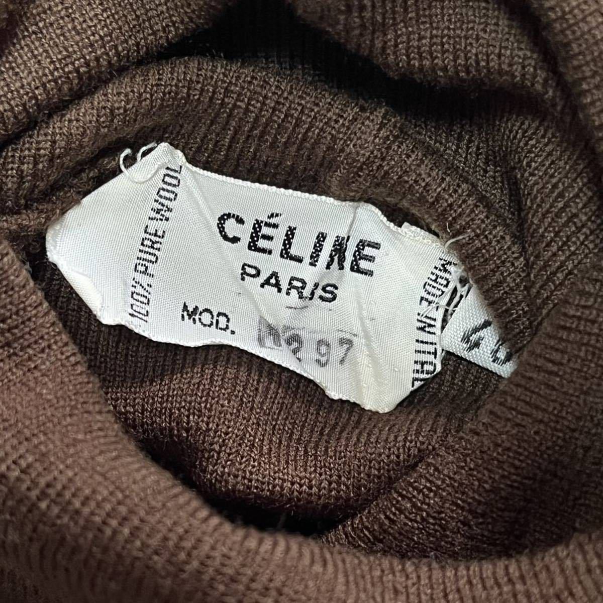 celine セリーヌ タートルネック セーター グレー ニット レディース 珍しい celine セーター ニット レディース グレー タートルネック セリーヌ ニット/セーター