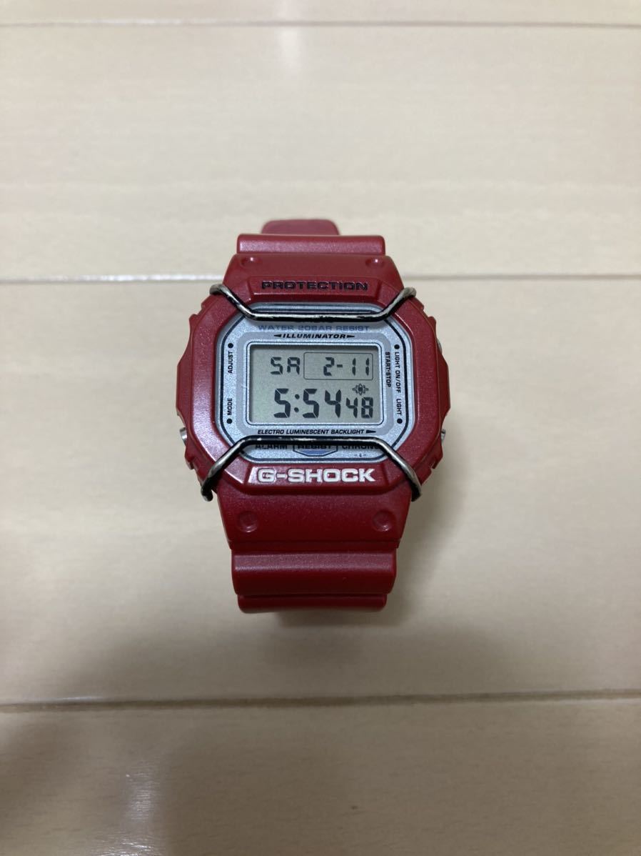 送料無料 限定 G-SHOCK DW-5600 波乗人　FRFコラボ　スピードモデル　ジーショック　カシオ　腕時計 赤 レッド