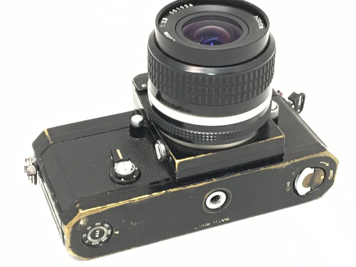 Nikon F / NIKKOR 1:2.8 35mm 一眼レフカメラ ブラックボディ ジャンク 中古_画像5