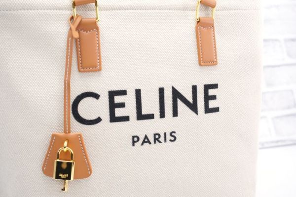 新品同様 】 セリーヌ CELINE ホリゾンタル カバ トートバッグ ロゴ