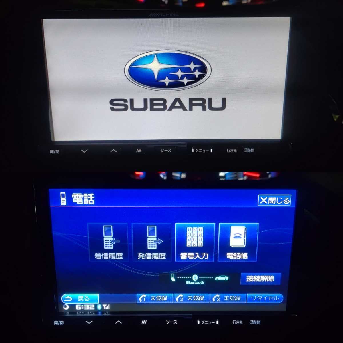 ALPINE カーナビ VIE-X08VF Bluetooth スバル純正OP ALPINE カーナビ VIE-X08VF Bluetooth スバル純正OP - カーナビ