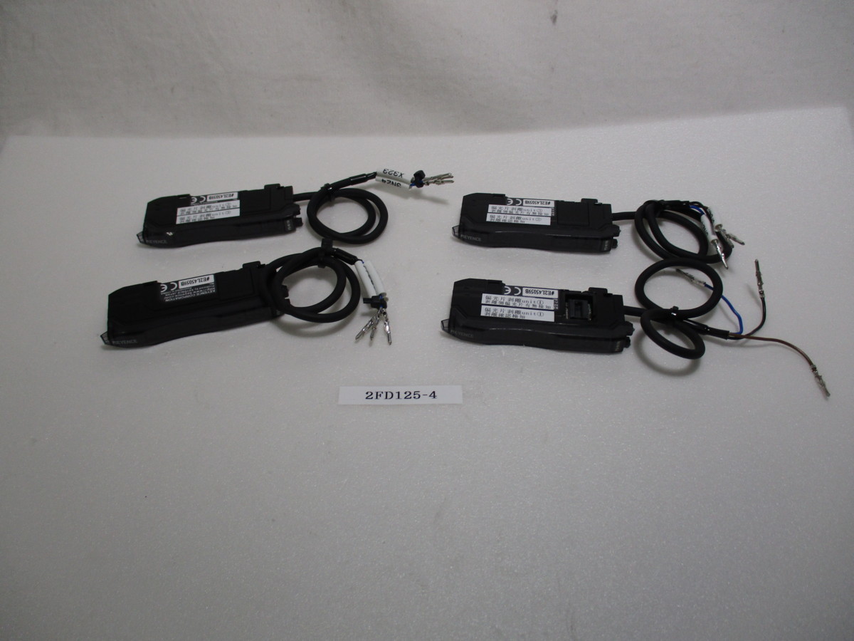 KEYENCE FS-N11N ファイバアンプ ケーブルタイプ ファイバユニット 4個