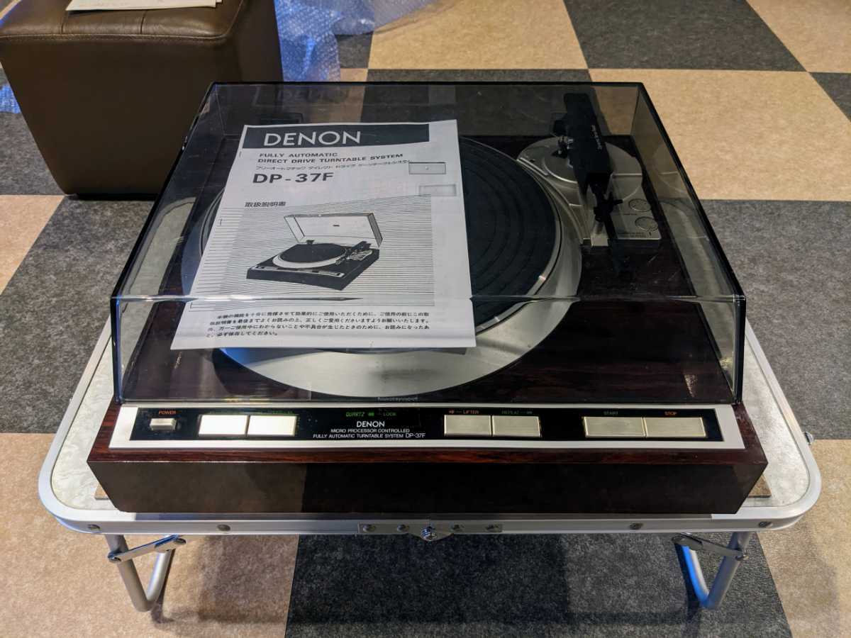 クォーツ ターンテーブル DENON DP-37F フルオートプレイヤー クォーツ ターンテーブル DENON DP-37F フルオートプレイヤー