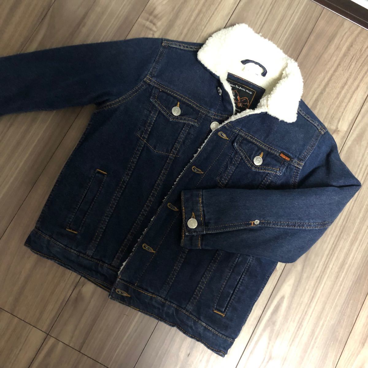 ZARA デニムボアジャケット キッズ 120 122 デニムジャケット ZARA デニムボアジャケット キッズ 120 122 デニムジャケット