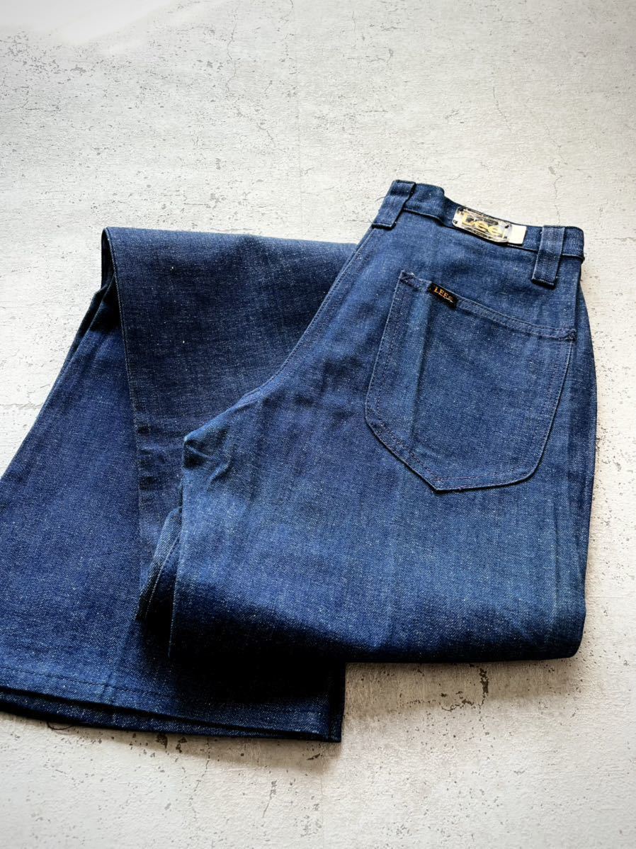 最終値下げ 黒タグ リー アメリカ製 VINTAGE OLD DENIM FLARE BLACK