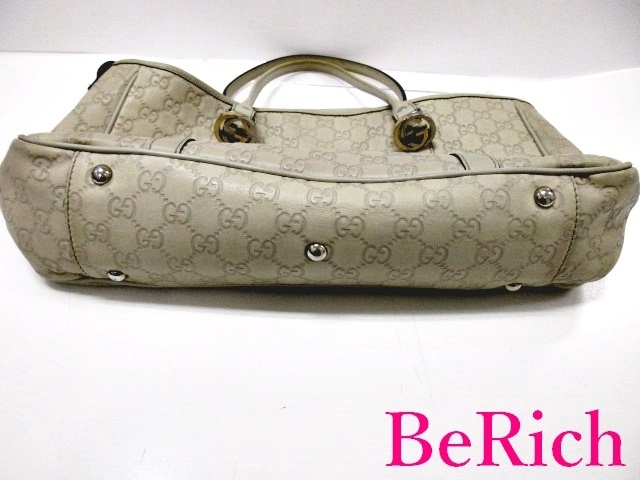 グッチ GUCCI シマ GG ツイン トートバッグ 232957 アイボリー レザー