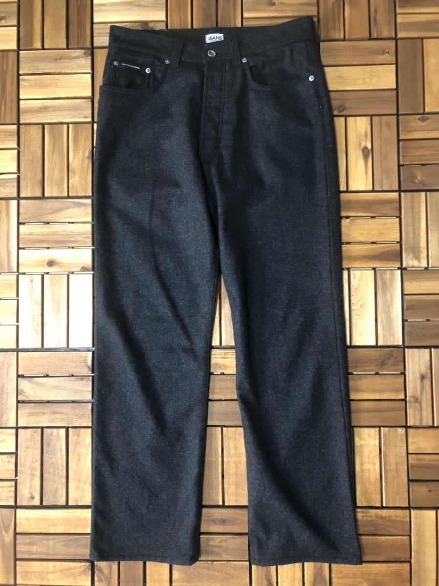 Dolce&Gabbana ウールパンツ 5P イタリア製 31 ダークグレー ドルチェ