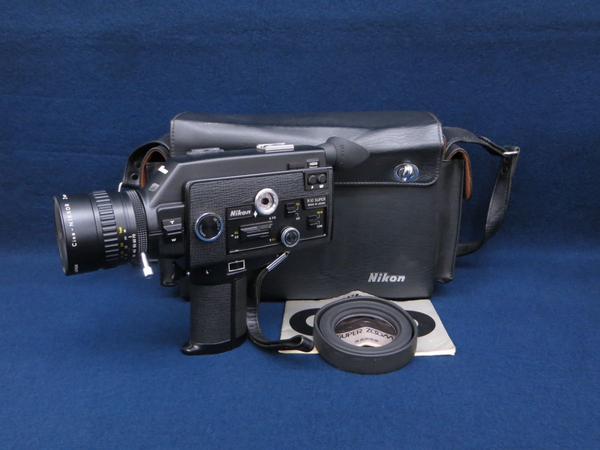 ★Camera78 Nikon R10 SUPER Cine-NIKKOR Zoom・C Macro 1:1.4 f=7～70㎜ 789745 ケース+説明書付★ニコン/ジャンク品/消費税0円_画像1