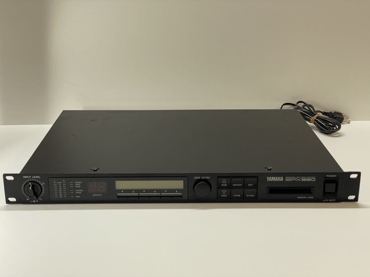 YAMAHA SPX990 マルチエフェクター 通電確認済み 現状品 ○03094