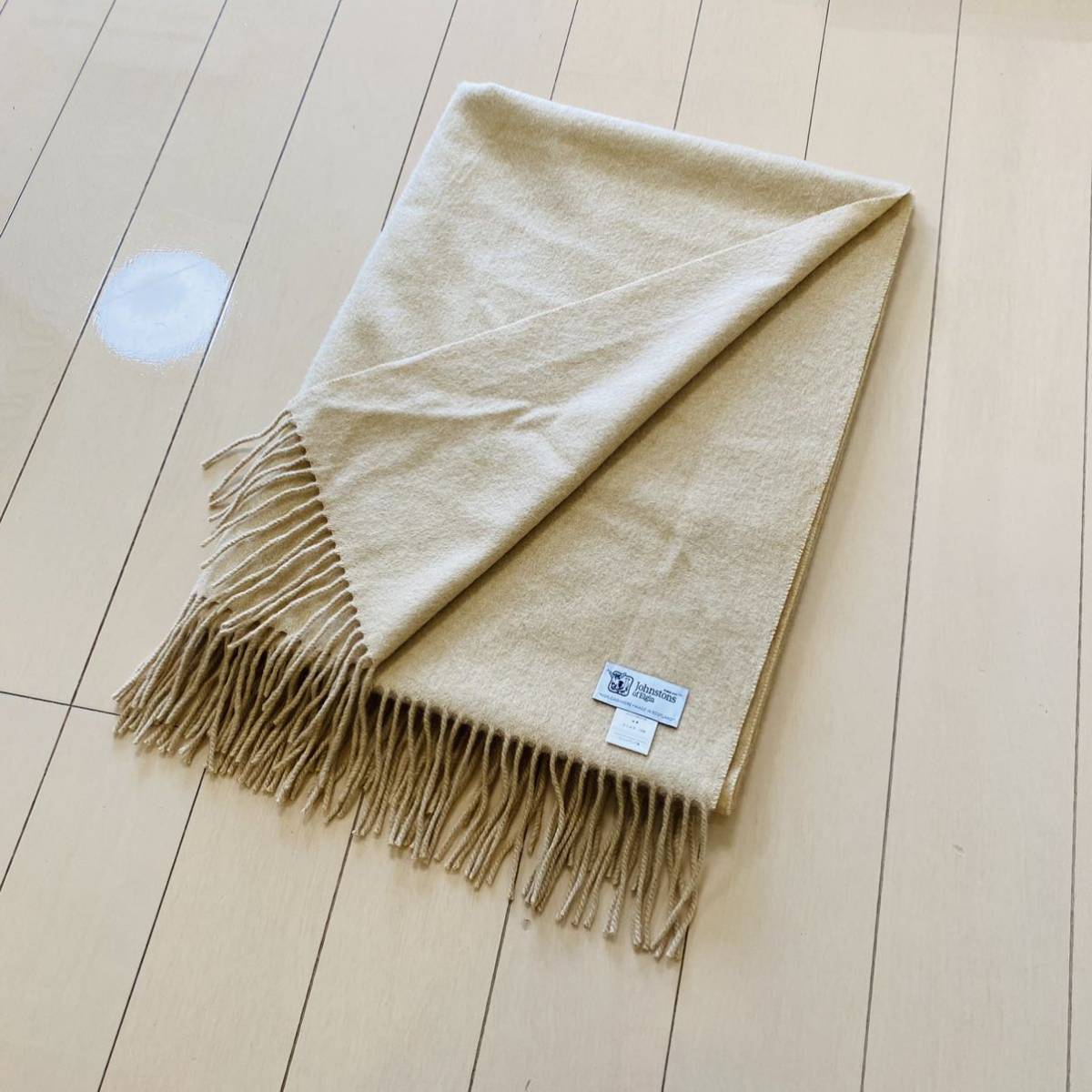 JOHNSTONS OF ELGIN ジョンストンズ カシミヤ 100% 大判 ストール 国内