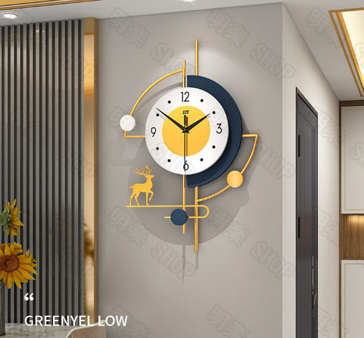 季節のおすすめ商品 21184-馴鹿 ヨーロッパ風 おしゃれ 壁飾り インテリア デザイン 壁掛け時計 アナログ