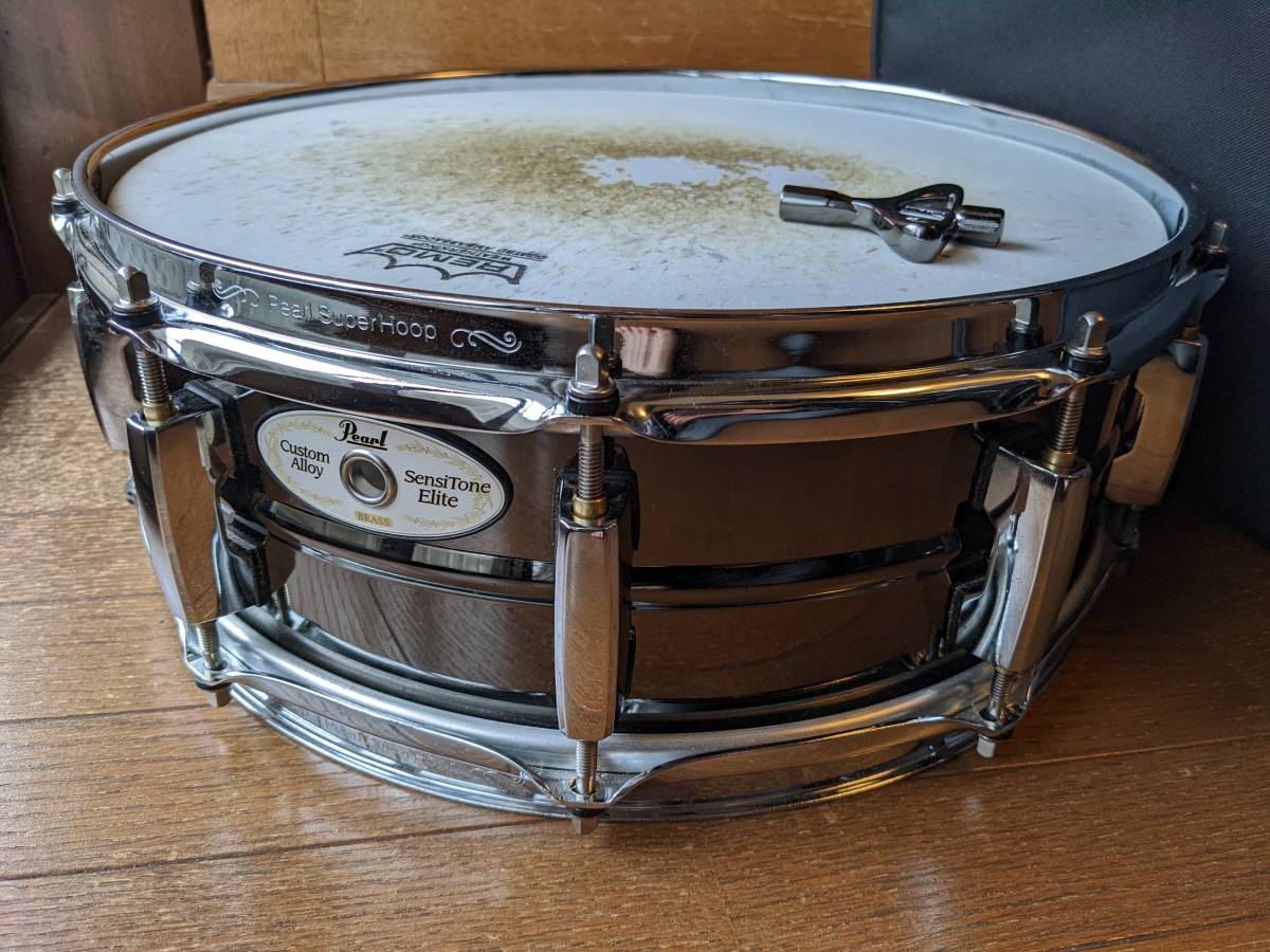 Pearl Sensitone Elite Brass STE1450BRN 14x5 限定ブラックモデル ic