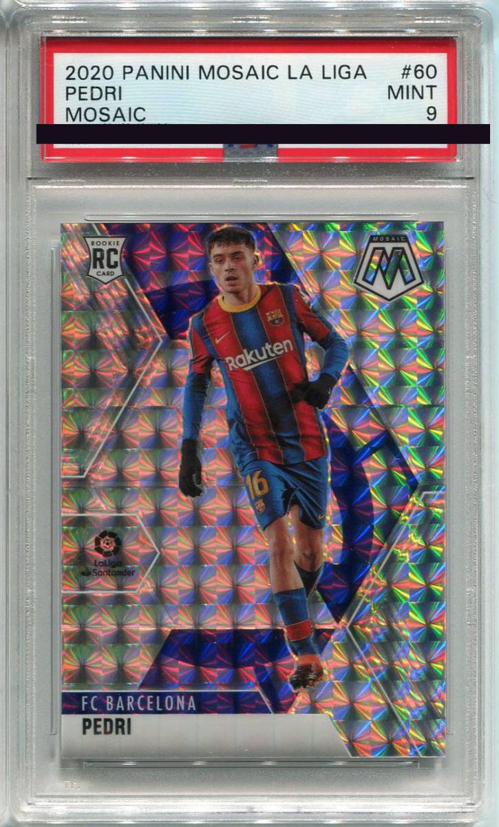 2020-21 Panini MOSAIC PEDRI ペドリ Silver MOSAIC Prizm PSA 9-