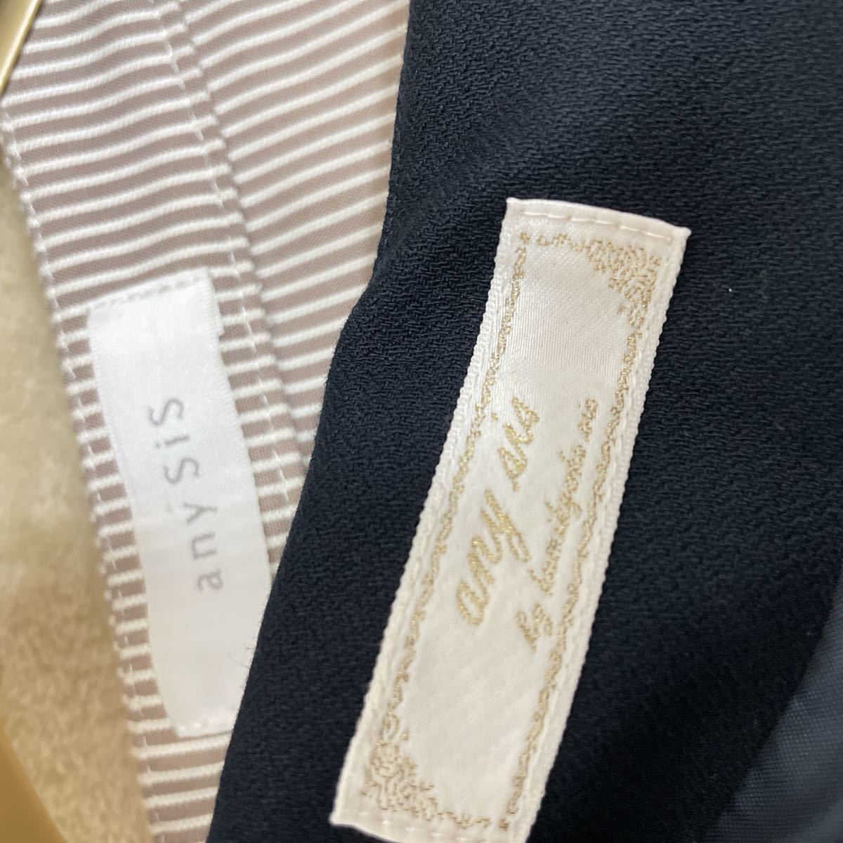 anySiS セットアップ　スーツ　セレモニー　ママ　ノーカラージャケット 入学式 入園式 卒業式 フレアスカート スカートスーツ