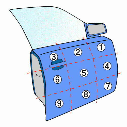 コペン ABA-L880K 右FドアASSY 67001-97210_画像6