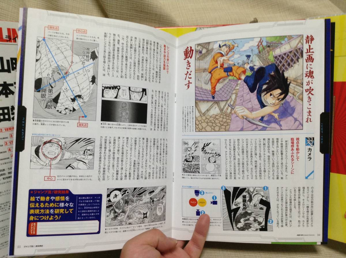 【本】ジャンプ流 vol.02 まるごと岸本斉史 DVD付分冊マンガ講座 NARUTO -ナルト- モ写用紙 複製原画