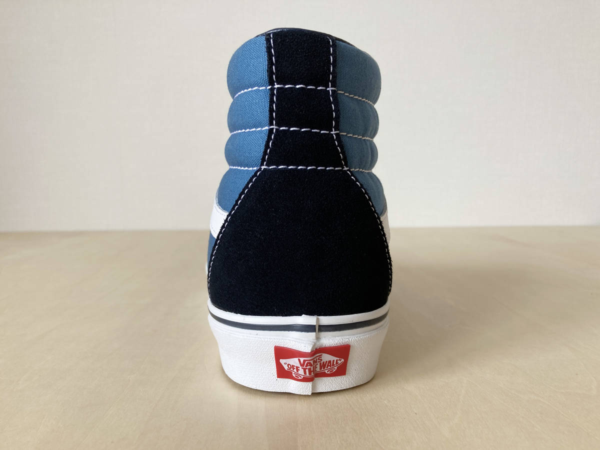 28.5cm ネイビー ホワイト バンズ スケハイ VANS SK8-HI NAVY US10.5/28.5cm VN000D5INVY_画像6