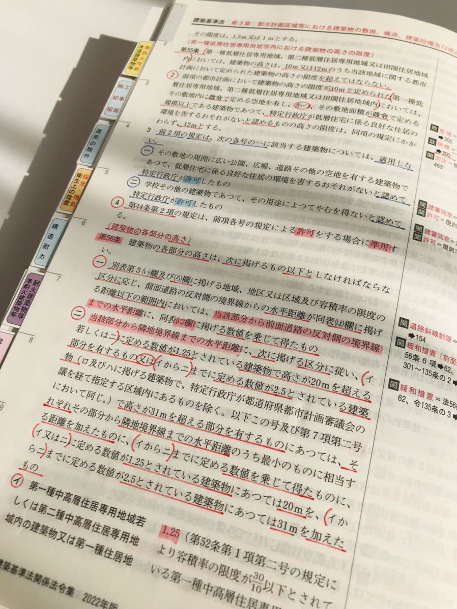 建築基準法関係法令集 2022年版 一級建築士試験対応 重要条文ポイント