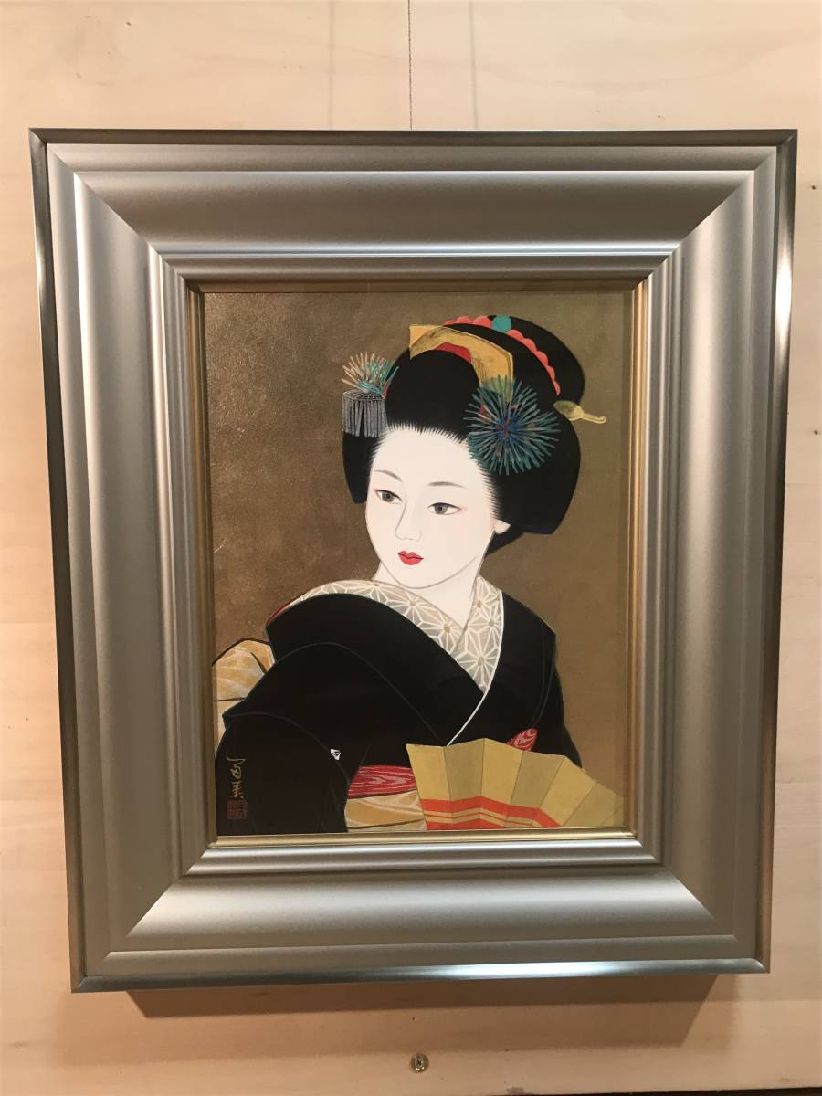 Yahoo!オークション - 倉田冨美 「舞妓」 日本画F6号 直筆 Yahoo!オークション - 倉田冨美 「舞妓」 日本画F6号 直筆
