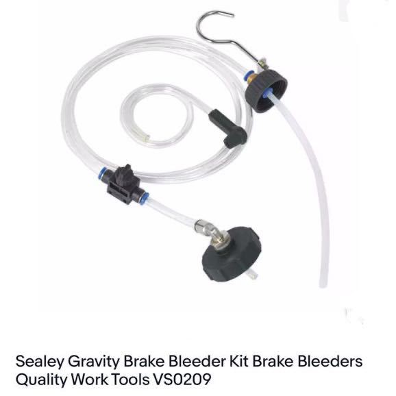 SEALEY製 ブレーキ ワンマン ブリーダー キット 欧州車のブレーキ整備に ブレーキフルード供給器