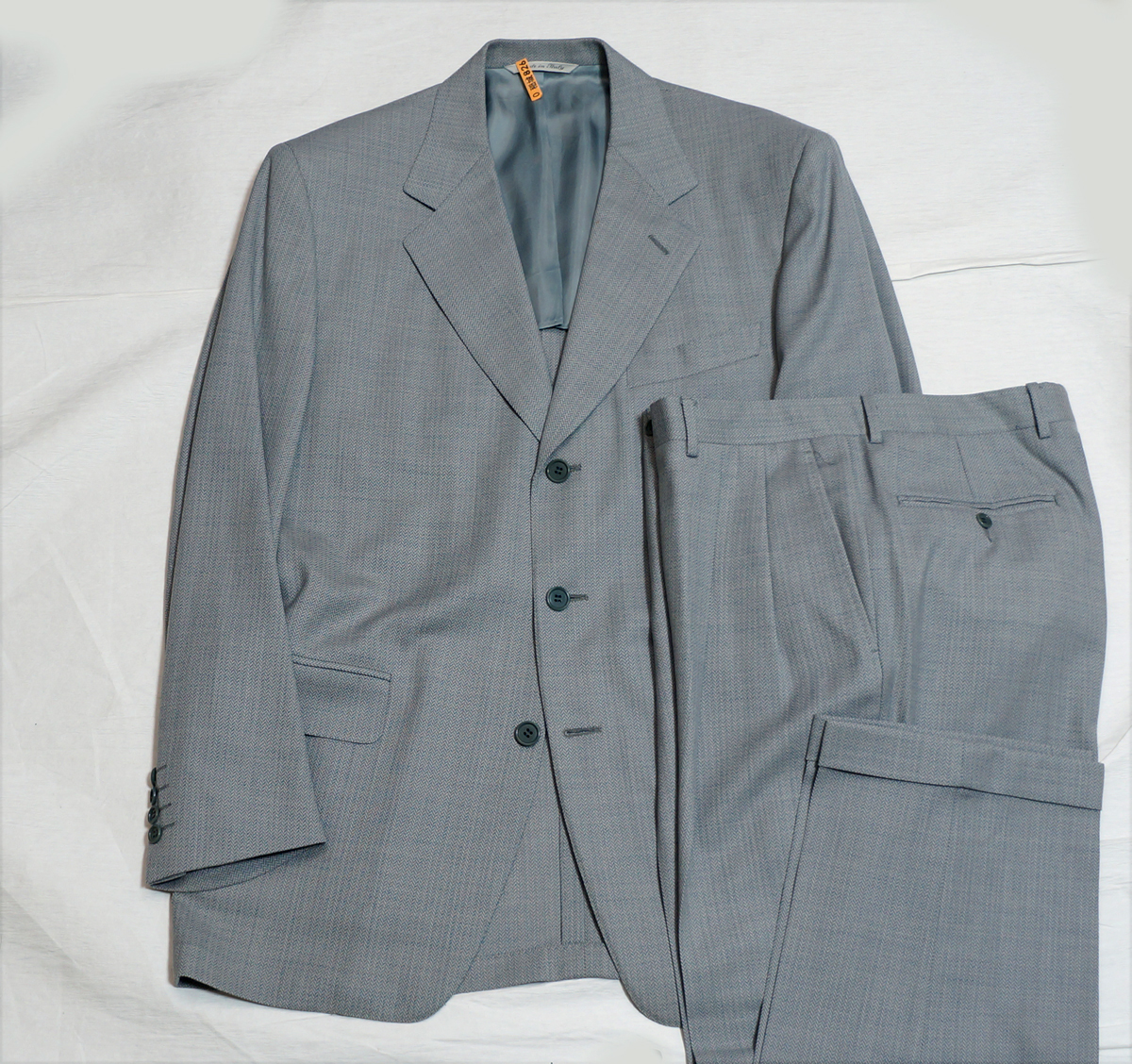 イタリア製 CANALIカナーリ最高級シングルスーツ48【超美品 春物