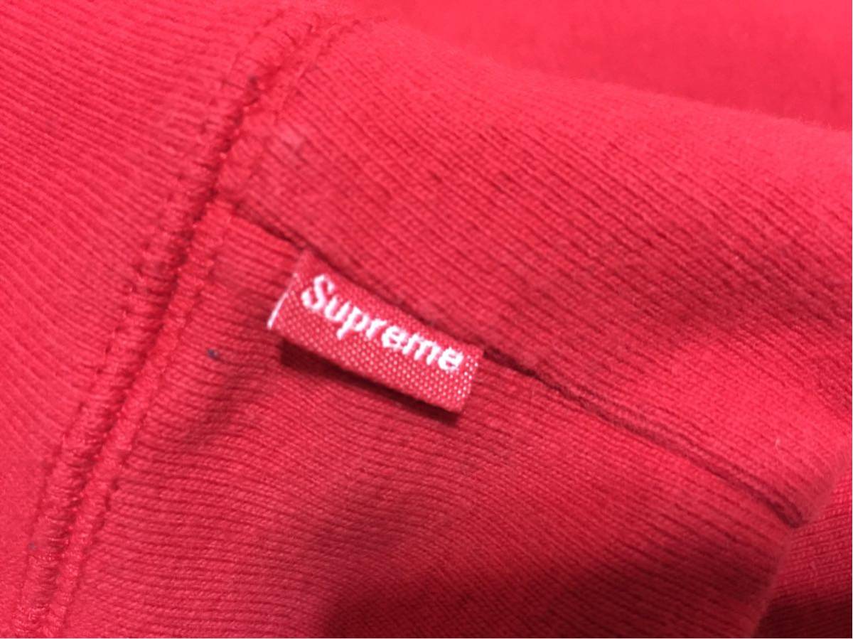 SUPREME シュプリーム 19SS Chenille Hooded Sweatshirt スウェットパーカー 赤 ロゴ刺繍 men's XL_画像6