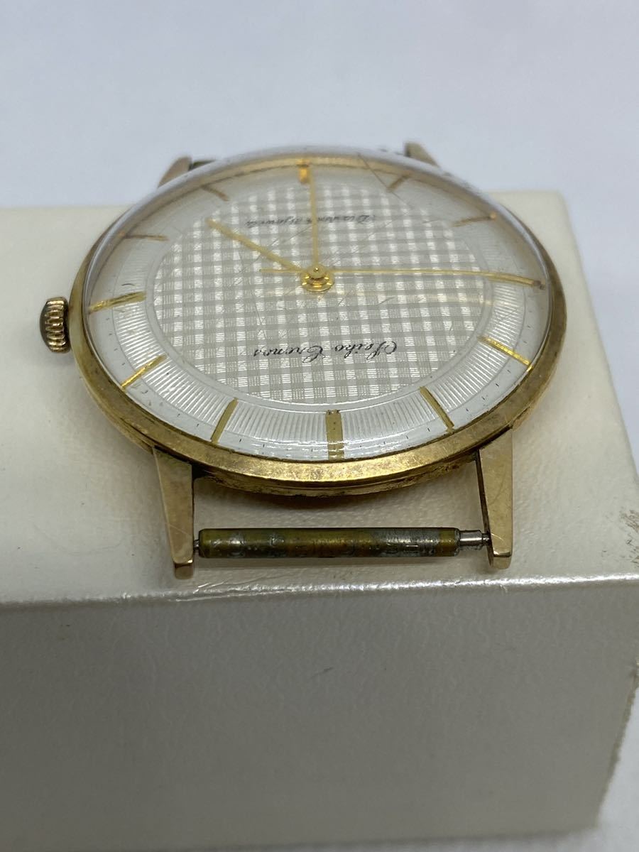 稼働品 SEIKO セイコー ゴールドフェザー 手巻き メンズ 腕時計 14K 金