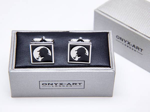 ★カフスボタン ONYX-ART LONDON ck1014 SHERLOCK CUFFLINKS カフス釦シャーロックホームズのカフス釦です・・(^^;)_画像2