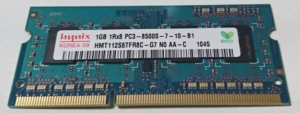 hynix HMT112S6TFR8C-G7 N0 AA-C 1GB (PC3 8500 DDR3 1066) #2_画像1