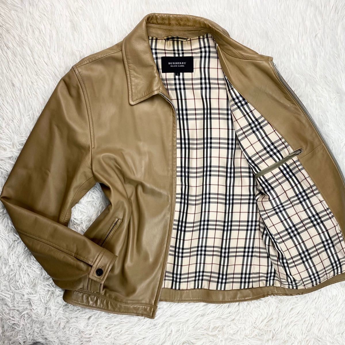 BURBERRY BLUE LABEL ライダースジャケット ノバチェック - 通販