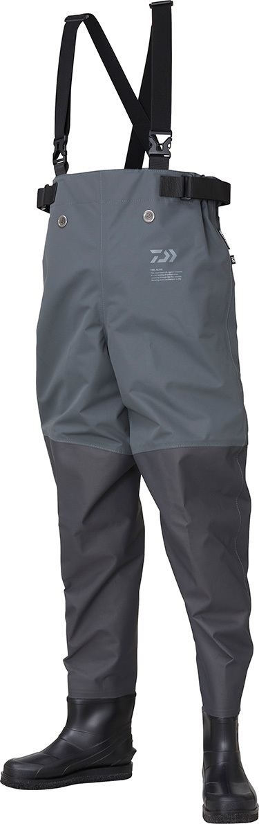 DAIWA SBW-3206R tight Fit super breath waders gray L