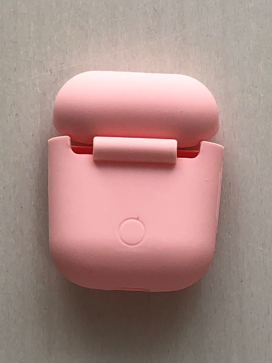 新品未使用 ピンク Airpods シリコンケース エアーポッド