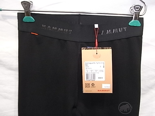 超大人気!!ヤフネコ!宅急便コンパクト送料込み!!日本正規品 MAMMUT Aconcagua ML Tights IN 3/4 Men/S/black/マムート アコンカグア タイツ