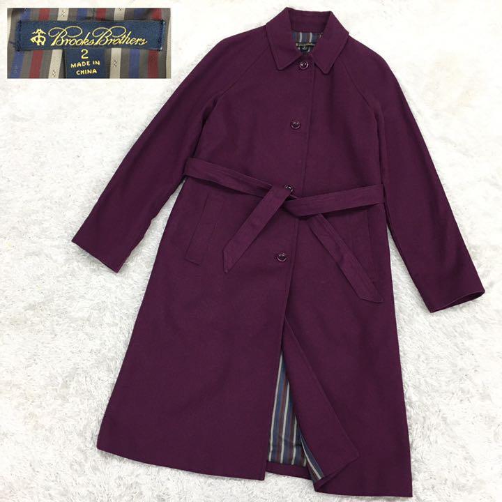 BROOKS BROTHERS ブルックス ブラザーズ ベルテッドコート ロング